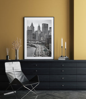 FDR Drive z Manhattan Bridge - Dynamic New York Cityscape | Sztuka ścienna