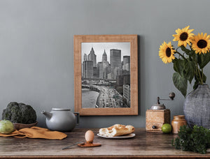 FDR Drive z Manhattan Bridge - Dynamic New York Cityscape | Sztuka ścienna