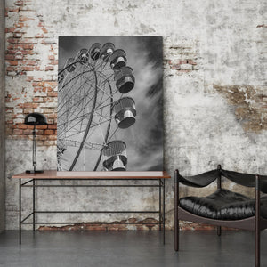 Black and white park photo print