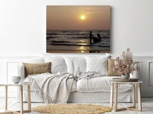 Fishermen Pollenthai Beach India | Wall Art