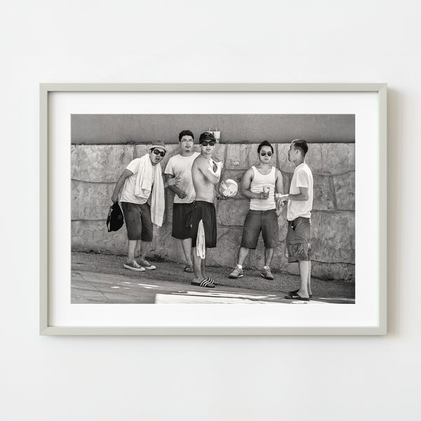 Wasaga Beach young men wall art