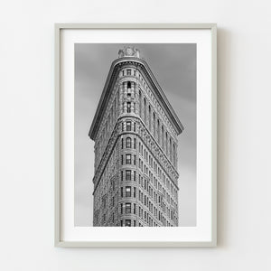 Iconic Flatiron Building against New York City skyline