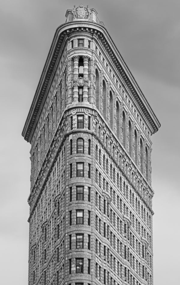 Classic view of the Flatiron Building in NYC