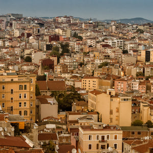 Beyoğlu apartment buildings print