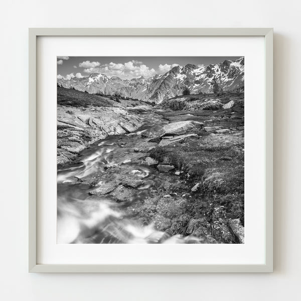 Flowing stream in the Rocky Mountains