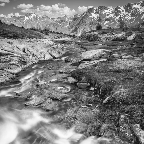 Rocky Mountain landscape with stream