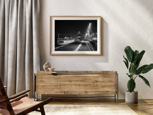 Reflections of restaurant lights in Oslo