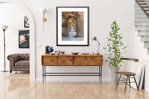 Sunny day at Fort Jefferson with towering arches, Key West