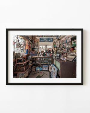Vintage radios, signs and souvenirs fill the Gay Parita Route 66 memorabilia room in Missouri