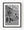 A streetlamp stands before the brick library façade and stone steps on Mariacka Street in Gdańsk in black and white