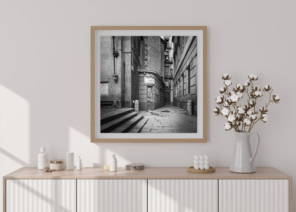 Gothic streets of Barcelona Spain | Photo Art Print fine art photographic print