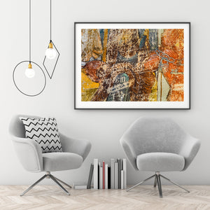 Graffiti etchings on Voronet Monastery wall | Photo Art Print fine art photographic print