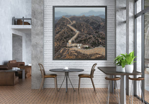 Berglandschaft mit der Chinesischen Mauer