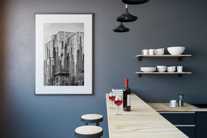 Old brick building with glass addition