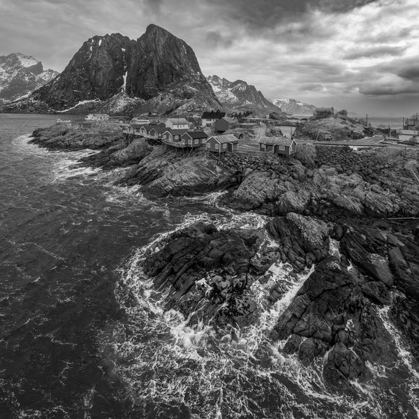 Lofoten Islands winter landscape