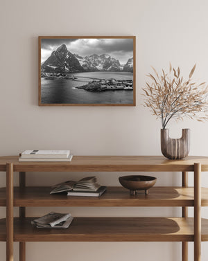 Norwegian Arctic village wall art