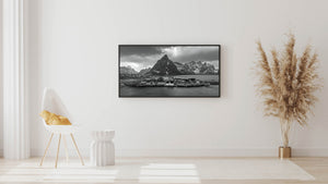 Arctisch vissersdorpje op de Lofoten, Noorwegen