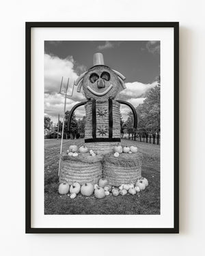 Ontario farm Halloween decoration black and white