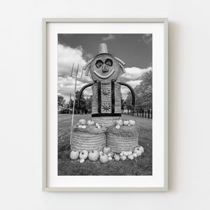 Ontario farm Halloween decoration black and white