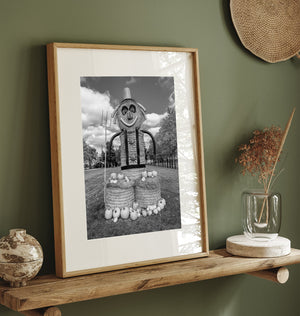 Canadian rural Halloween decoration artwork