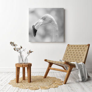 Close up flamingo neck and beak wall decor
