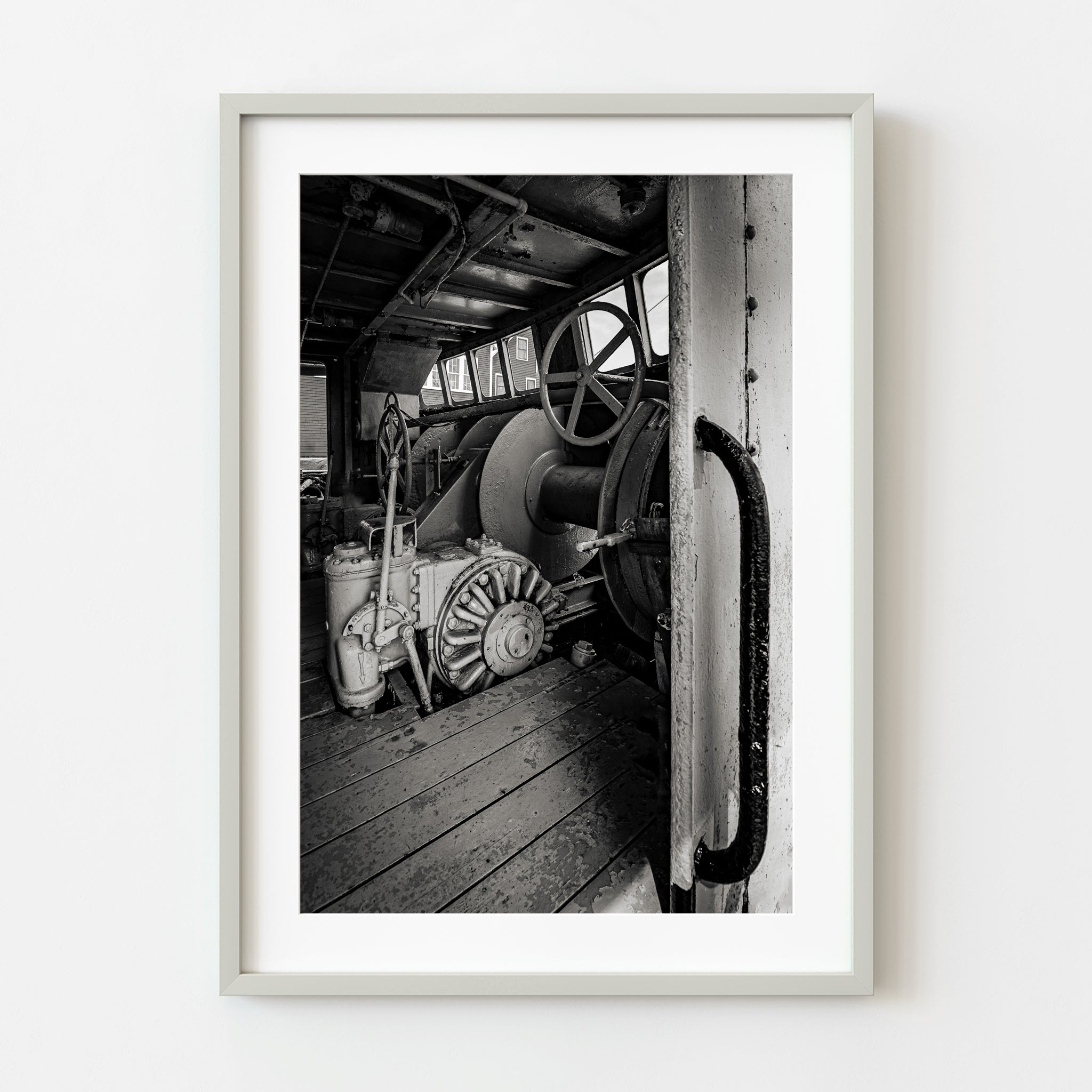 Historic Fishing Trawler Bridge Wall Art – Maritime Machinery Photo ...