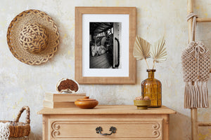 Historic Canadian fishing vessel captured in black and white