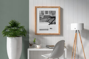 Close up of Cord roadster louvres and headlamp