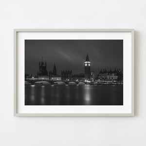 Black and white photo of Big Ben