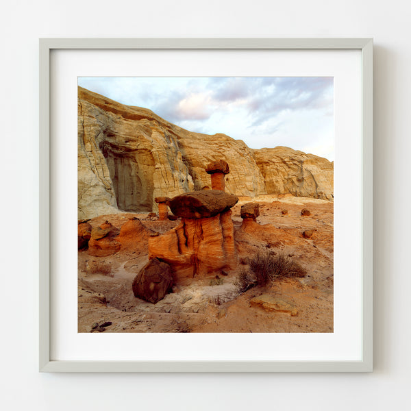 Hoodoos in American Southwest desert