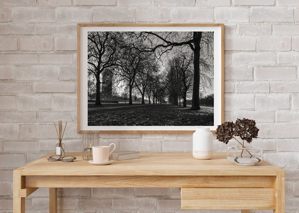 Hyde Park Nature and City Interplay Wall Print