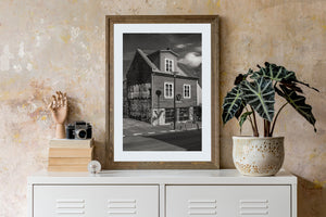 Wooden residential building with street art Reykjavik Iceland