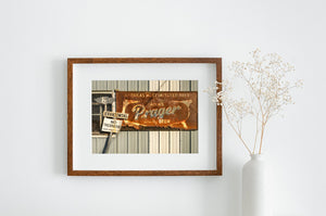 Weathered typography beer sign image