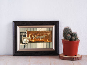 Nostalgic wall art from the road