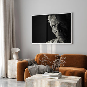 Elderly Man Portrait in Kochi Monochrome Fine Art Photography
