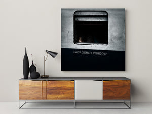 street photography India train window portrait child