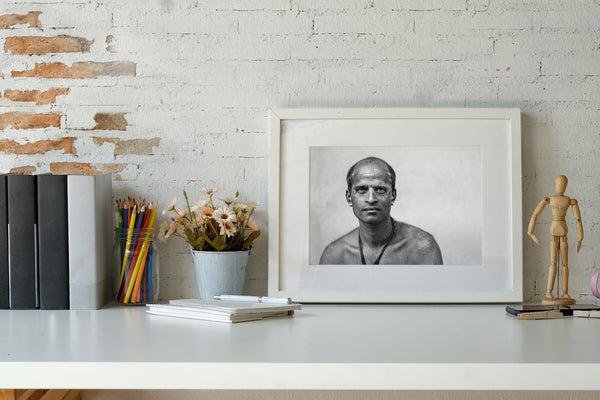 Indian man with direct gaze and cultural markings – wall art