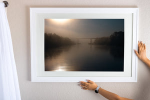 Remote Florida landscape in summer fog