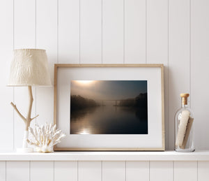 Calm waters of Florida river in early morning