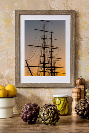 Sunset rigging structure art