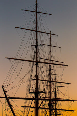 Nautical ropes and lines print