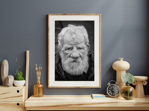 Black and white photograph of elderly bearded gentleman