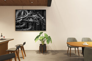 Engineering pipes in gritty industrial setting