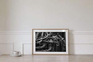 Industrial fine art wall print in black and white