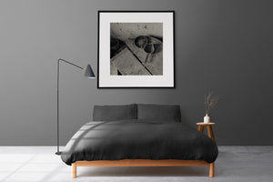 Weathered Iron Pans Bahamas Black and White Still Life Print