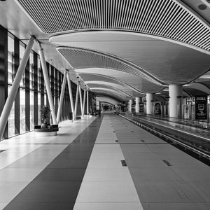 Vue artistique du plus grand terminal d'Istanbul