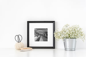 Black and white photograph of Istanbul Airport