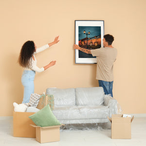 Evening atmosphere along the canal in Otaru Hokkaido