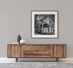 Asakusa street photography scene with layered signage and textures