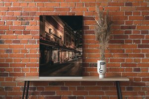 Evening street view Tokyo traditional buildings